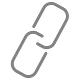 grey link line icon
